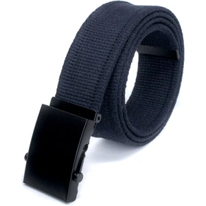 Unisex Siyah Tokalı Kolon Kemeri 4cm Lacivert