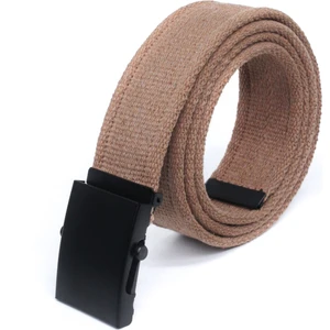 Unisex Siyah Tokalı Kolon Kemeri 4cm Taba