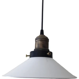 Retro Beyaz Metal Sarkıt Avize 23 cm
