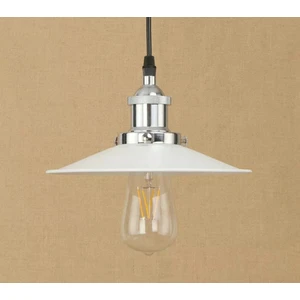 Retro Metal Beyaz Dekoratif Rustik Kafe Mutfak Sarkıt Avize Çap 23 cm