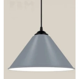 Rys Retro Metal Dekoratif Rustik Kafe Mutfak Aydınlatma Gri Tekli Sarkıt Avize Çap:30 cm