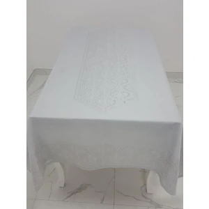 Roma Lüx Jakar Kumaş Bej Masa Örtüsü  Dikdörtgen 160x220 cm - 1045