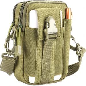 vshop Lt-02 Messenger Belt Bag With Shoulder Strap  Yeşil Ordu (Yurt dışından)