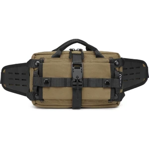 vshop Ozuko 9450 Men Waterproof Waist Bag Haki (Yurt Dışından)