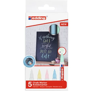 Chalk Marker 4085 Likit Tebeşir Kalem Seti 5 Pastel Renk