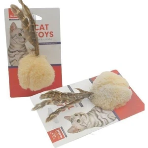 Kedi Oyuncağı Tüylü Top 15 cm