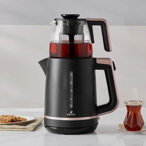 Maxi Tea XL 2in1 Cam Demlikli Çay Makinesi ve Kettle Roseberry