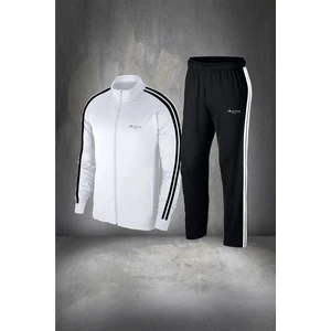 Poseidon Storm Erkek Beyaz Supra Penye Kumaş Şık ve Rahat Eşofman Takımı Seti (S-3xl)