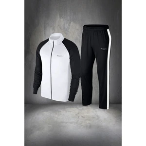 Poseidon Storm Erkek Beyaz Supra Penye Kumaş Mevsimlik Eşofman Seti (S-3xl)