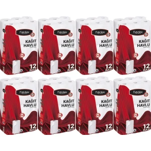 Kağıt Havlu Çift Katlı 96 Lı Paket (8paket x 12) (Extra Güçlü Serisi)