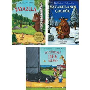 Yayazula The Gruffalo - Yayazulanın Çocuğu - İyi Yürekli Dev Memo 3 Kitap Set - Julia Donaldson