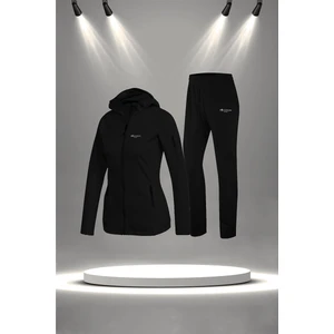 Poseidon Storm Kadın Siyah Supra Penye Kumaş Mevsimlik Eşofman Takımı (S-3xl)