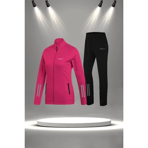 Poseidon Storm Kadın Fuşya Supra Penye Kumaş Rahat Yürüyüş ve Koşu Sporcu Seti (S-3xl)