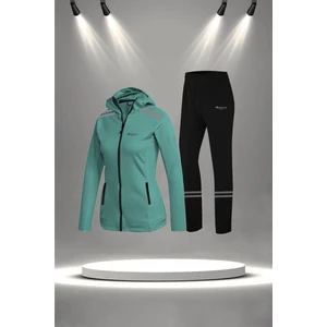 Poseidon Storm Kadın Su Yeşili Supra Penye Kumaş Rahat ve Şık Eşofman Takımı (S-3xl)