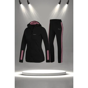 Poseidon Storm Kadın Siyah Supra Penye Kumaş Özel Tasarım Eşofman Takımı (S-3xl)