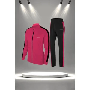 Poseidon Storm Kadın Fuşya Supra Penye Kumaş Yürüyüş Antrenman Fitness Eşofman Seti (S-3xl)