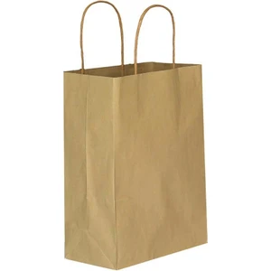 Kraft Kağıt Alışveriş ÇANTASI(25X12X31 cm ) 25 Adet