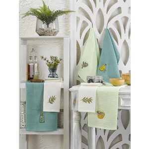 Şilay Home Şilay 6'lı Mutfak Kurulama Bezi Mint Seti 45X60