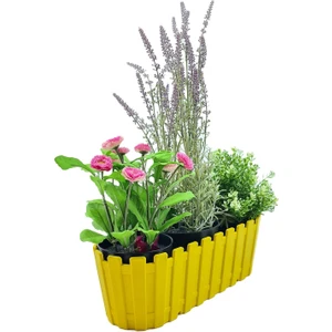 Akasya Çit Bahçe / Balkon Saksı 30 cm / 3 Litre - Su Hazneli