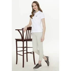U.S. Polo Assn. Kadın Beyaz Basic T-Shirt 50246272-VR013