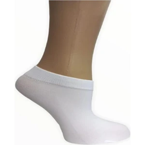 Saks 3 Adet Beyaz Renk Mikro 50 Soft Patik Çorap