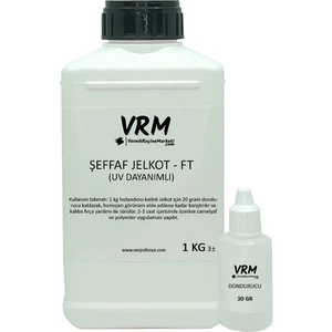 Fırça Tipi Şeffaf Polyester Jelkot - 1 kg