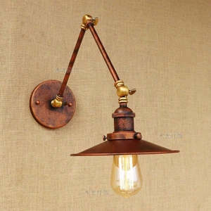 Mylights  Retro Metal Bakır Eskitme Akrobat Aplik Duvar Lambası   23 cm  En
