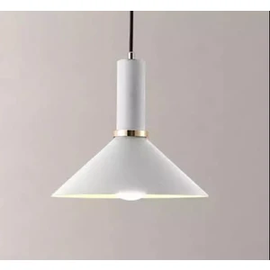 Retro Metal Beyaz Dekoratif Rustik Kafe Mutfak Sarkıt Avize Çap 30 cm