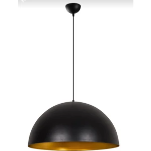 Retro Metal Dekoratif Tekli Siyah Içi Gold Tekli Sarkıt Çap:40 cm