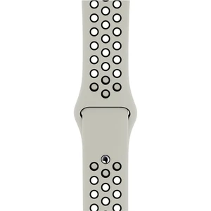 Piyasa Sepeti Apple Watch Uyumlu Series 3 42 mm Fileli Kordon Gri-Siyah