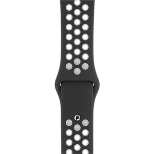 Piyasa Sepeti Apple Watch Uyumlu Series 3 42 mm Fileli Kordon Siyah-Beyaz