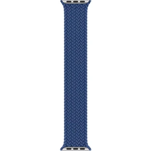 Piyasa Sepeti Apple Watch Uyumlu 7 45 mm Tek Parça Medium Hasır Kordon Mavi
