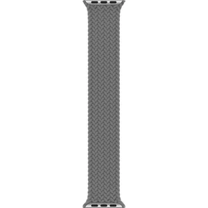 Piyasa Sepeti Apple Watch Uyumlu 7 45 mm Tek Parça Medium Hasır Kordon Gri