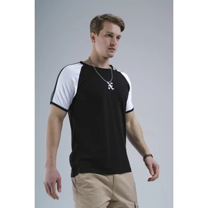 Linus Slim Fit Likralı Kol ve Omuz Şeritli Erkek Tshirt