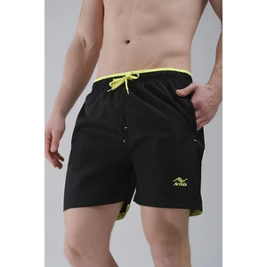 Alvise Beli Renk Detay Şeritli Basic Erkek Deniz Şortu