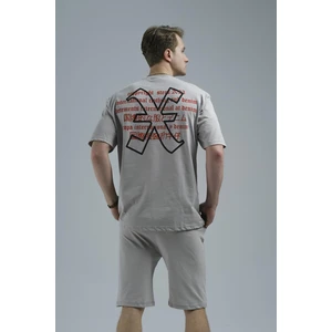 Guido Chiness Önü ve Arkası Baskılı Erkek Şort Tshirt Takım