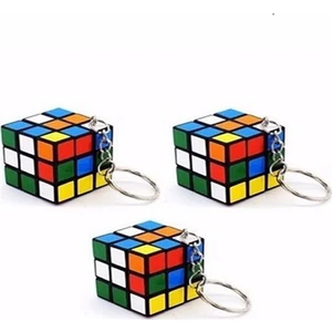 Oyuncak Zeka Küpü Anahtarlık Mini Küp 3 Adet