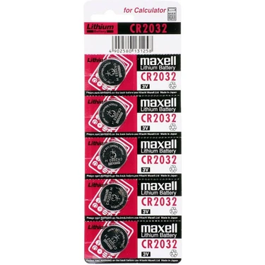 Maxell CR2032 3V Lityum Düğme Pil 5'li