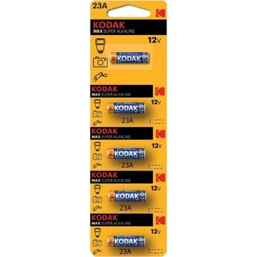 Kodak Pil 23 A Araba Garaj Kumanda Pili 12 Volt 1 Paket 5 Li Kodak 23A Alkalin Kumanda