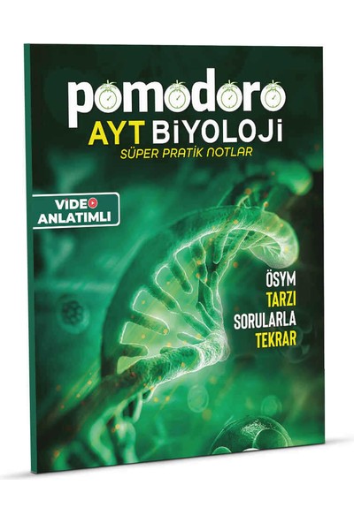 Pomodoro Eğitim Yayınları AYT Biyoloji Konu Soru Süper Pratik Notlar