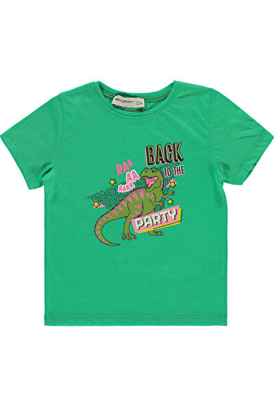 Small Socıety Kız Çocuk Tişört 2-7 Yaş Açık Yeşil