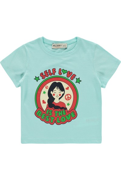 Small Society Kız Çocuk Tişört 2-7 Yaş Mint Yeşili
