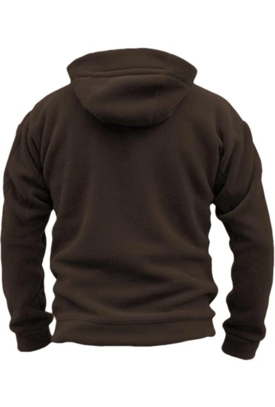 Genıus Store Erkek Polar Outdoor Kapşonlu Kombat Tactical Cepli Polar