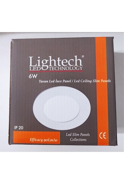 Lightech 3'lü 6W Panel LED Spot Beyaz Işık 6500K