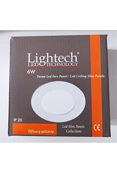 Lightech 2'li 6W Panel LED Spot Beyaz Işık 6500K