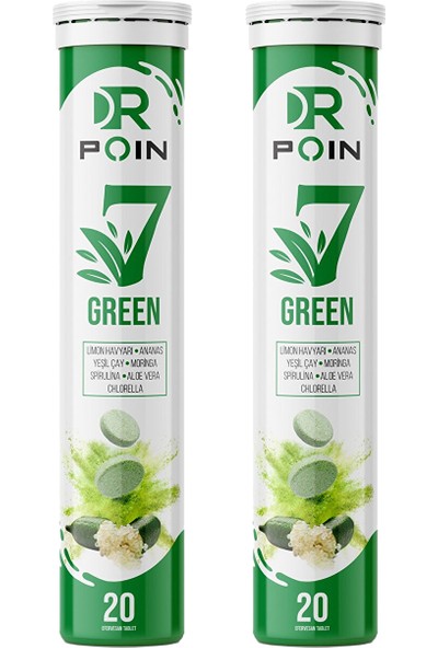Dr Poin 7 Green Efervesan Tablet 2 Adet
