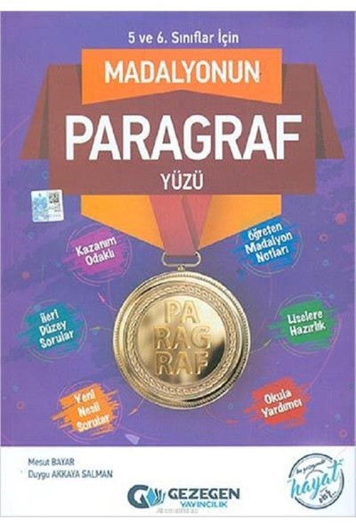 Madalyon 5 ve 6. Sınıflar Için Madalyonun Paragraf Yüzü
