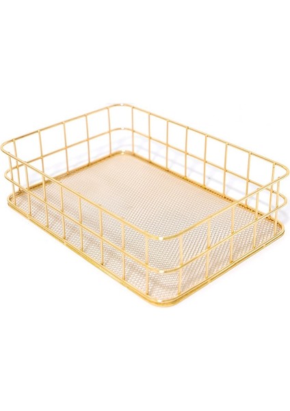 Modern Minimalist Ofis Ev Ferforje Depolama Sepeti Büyük Boy Altın (Yurt Dışından)