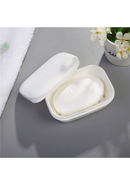 Banyo Drenaj Sabunluk Plastik Mühürlü Seyahat Sabunluk Kutusu Beyaz (Yurt Dışından) fırsatları