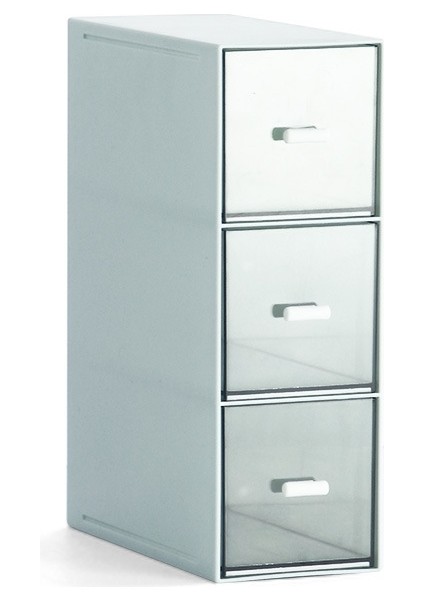 Masaüstü Çekmeceli Saklama Kutusu Buzul Mavisi (Yurt Dışından)